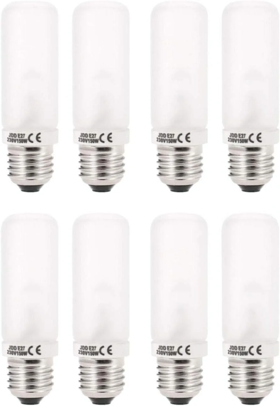 ۴ عدد لامپ مدلینگ فلاش استودیویی ۱۵۰ وات JDD با پایه E27، ولتاژ ۲۲۰-۲۴۰ ولت