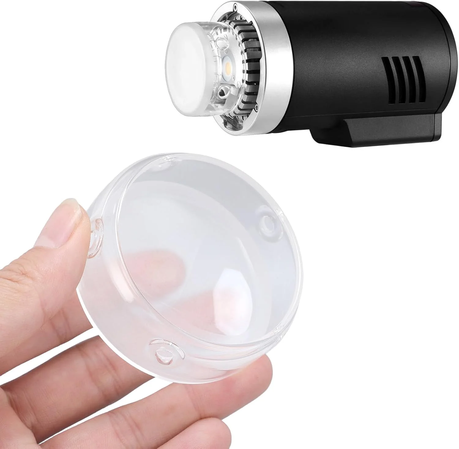 شید لامپ شیشه ای برای فلاش گودکس AD300 PRO، پوشش محافظ گنبدی برای نورپردازی فلاش گودکس AD300Pro