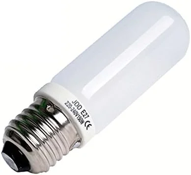 دو عدد لامپ مدلینگ فلاش استودیویی JDD، پایه E27، 240 ولت، 150 وات