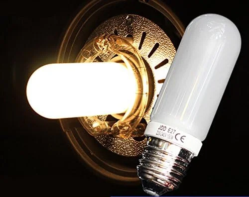 دو عدد لامپ مدلینگ فلاش استودیویی JDD، پایه E27، 240 ولت، 150 وات