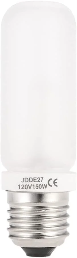 لامپ مدلینگ فلاش استودیویی 150 وات JDD با پایه E27/E26، دمای رنگ 2800 کلوین، مناسب ولتاژ 100 تا 130 ولت