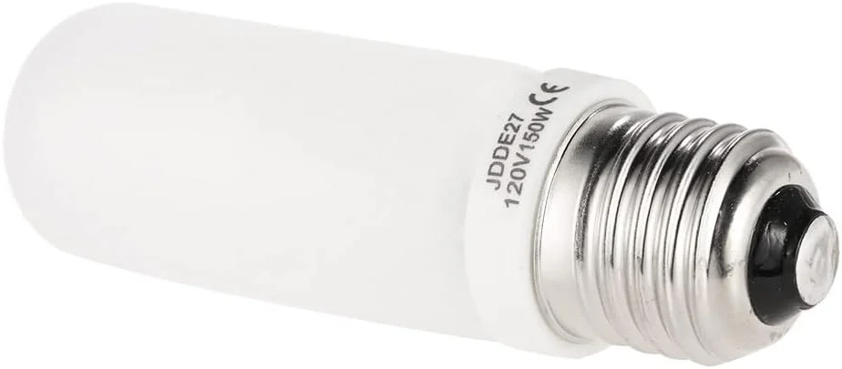 لامپ مدلینگ فلاش استودیویی 150 وات JDD با پایه E27/E26، دمای رنگ 2800 کلوین، مناسب ولتاژ 100 تا 130 ولت