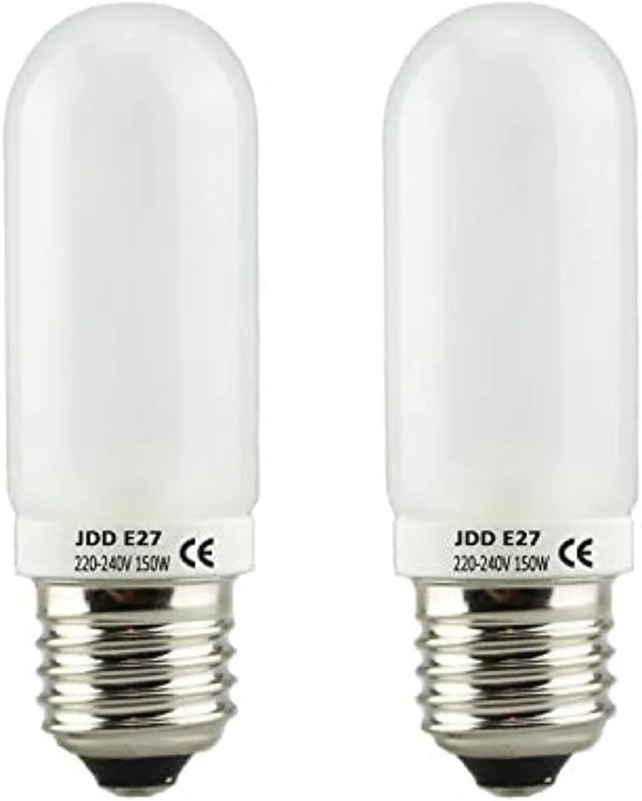 دو عدد لامپ فلاش مدلینگ LED استودیویی JDD E27 220-240V 150W