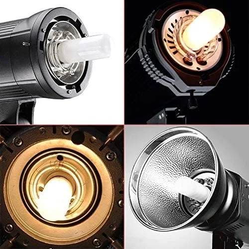 دو عدد لامپ فلاش مدلینگ LED استودیویی JDD E27 220-240V 150W