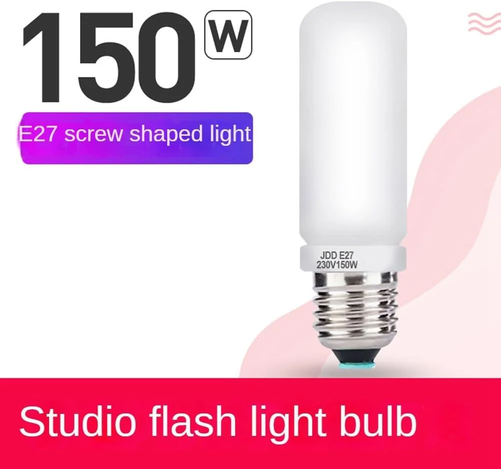 لامپ تیوبی نوع E27 با توان 150 وات و 250 وات، 220 ولت - 240 ولت برای نور مدلینگ فلاش عکاسی SK400WII DP600W