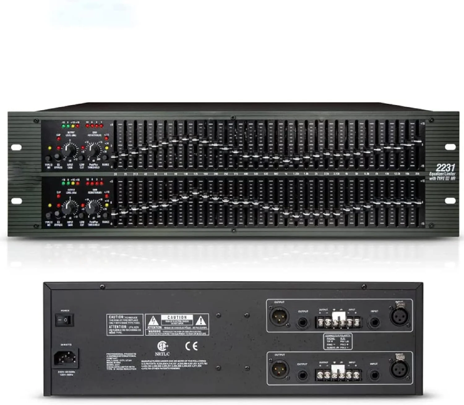 اکولایزر دوگانه، اکولایزر حرفه ای دو کاناله 31 باندی 2231 مناسب برای ایستگاه های رادیویی/استودیوهای ضبط/پروژه های بزرگ/اجراهای زنده و سایر موارد