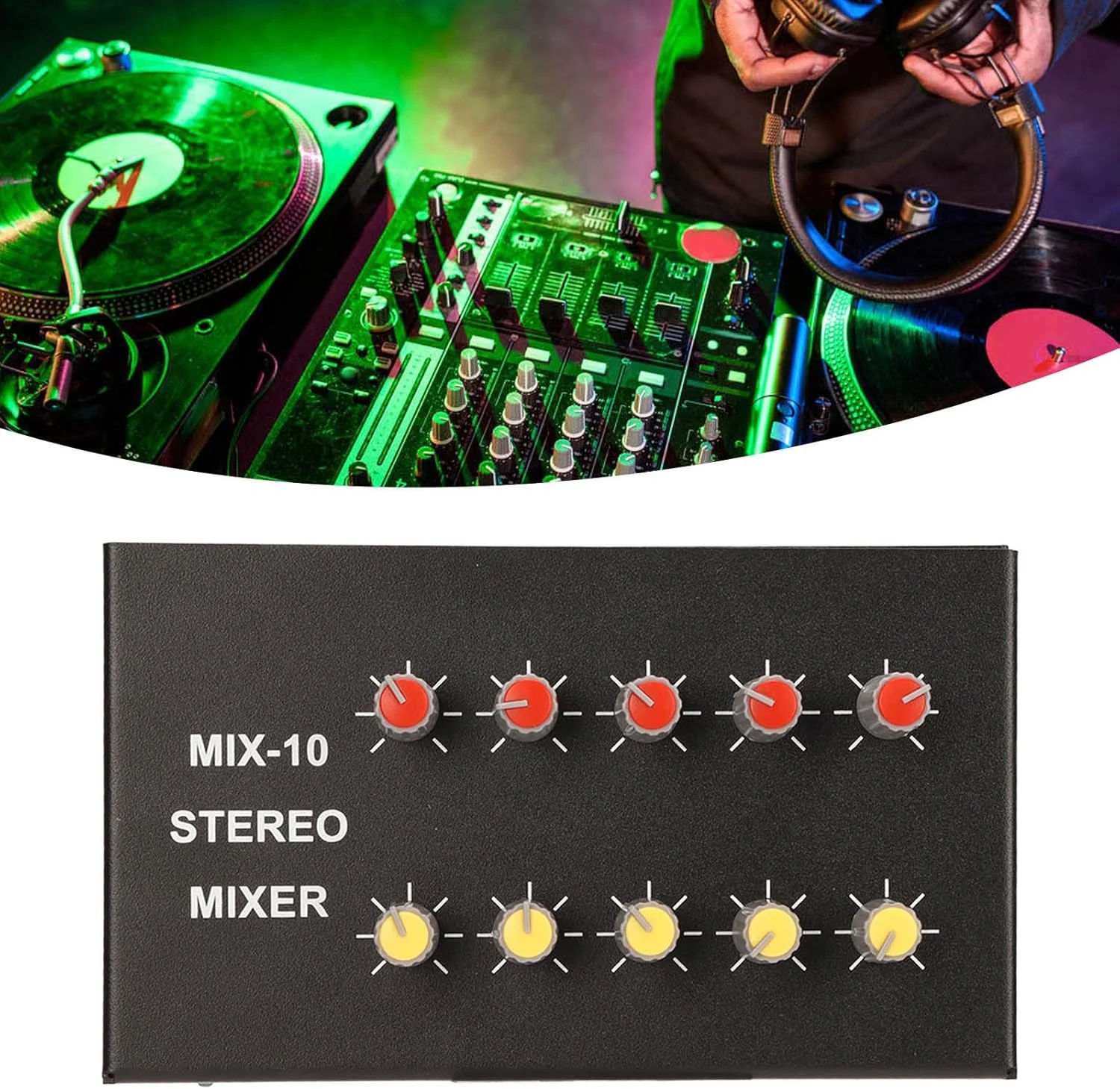 میکسر استریو حرفه ای 2 ورودی 10 خروجی رابط 3.5 میلی متری آلیاژ آلومینیوم کنسول میکس صدای دیجیتال برای ضبط و پخش زنده میکسر استریو حرفه ای 2 ورودی 10 خروجی رابط 3.5 میلی متری آلیاژ آلومینیوم کنسول میکس صدای دیجیتال برای ضبط و پخش زنده