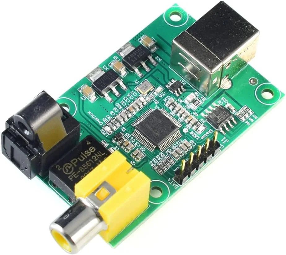 کنترلر صوتی USB به SPDIF مدل LJMSA9123 با خروجی I2S و کیفیت بالا 24BIT 192KHz برای استفاده حرفه ای