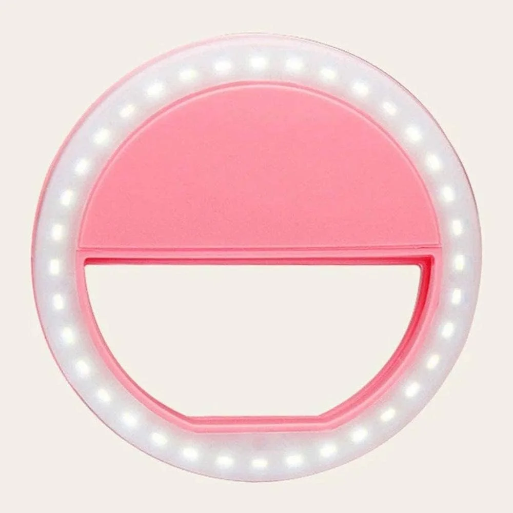 نور حلقه ای سلفی، نور حلقه ای LED گیره ای قابل حمل و شارژ - نور دوربین 4 رنگ - نور سلفی دوربین عکاسی تلفن - نور حلقه ای آرایش دخترانه (صورتی 30 دقیقه) نور حلقه ای سلفی، نور حلقه ای LED گیره ای قابل حمل و شارژ - نور دوربین 4 رنگ - نور سلفی دوربین عکاسی تلفن - نور حلقه ای آرایش دخترانه (صورتی 30 دقیقه)