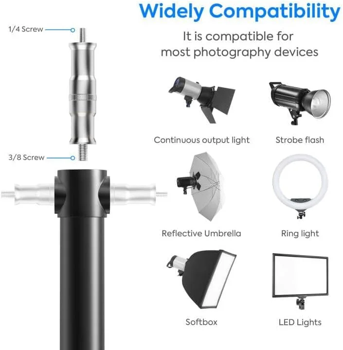بازوی بوم مثلثی نصب شده روی دیوار، پایه نور حلقه ای قابل تنظیم 51 اینچی با چرخش 180 درجه، پایه دیواری دوربین برای استودیوی عکاسی، فلاش استروب، سافت باکس، نور حلقه ای، چتر، نور ویدئویی LED