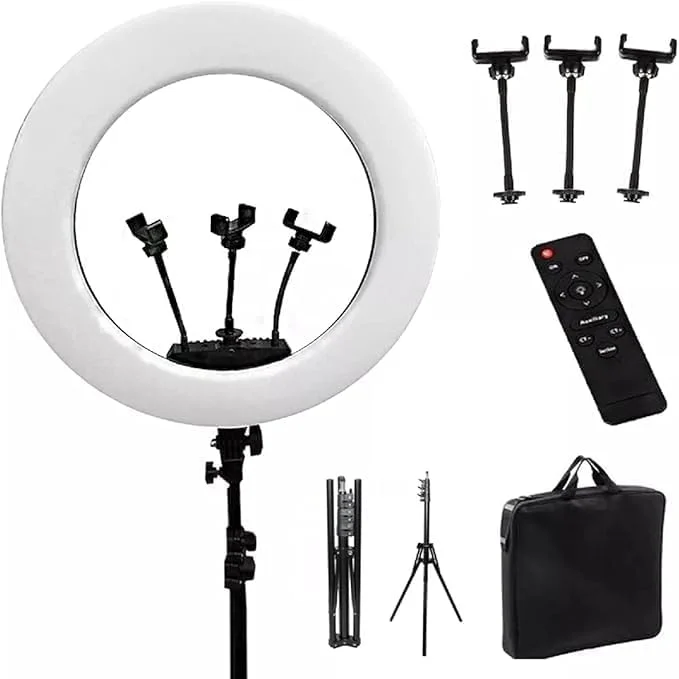 نور حلقه ای مخصوص RL-21 اینچی | ایده آل برای پخش زنده و نورپردازی نور حلقه ای مخصوص RL-21 اینچی | ایده آل برای پخش زنده و نورپردازی