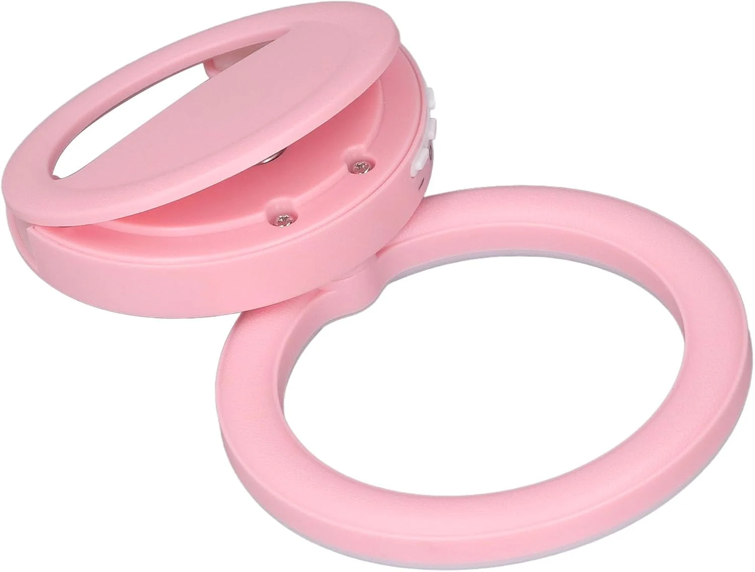 حلقه نور سلفی ۳ رنگ، حلقه نور با گیره/نگهدارنده Type C با قابلیت تنظیم روشنایی ملایم برای تلفن (صورتی) حلقه نور سلفی ۳ رنگ، حلقه نور با گیره/نگهدارنده Type C با قابلیت تنظیم روشنایی ملایم برای تلفن (صورتی)