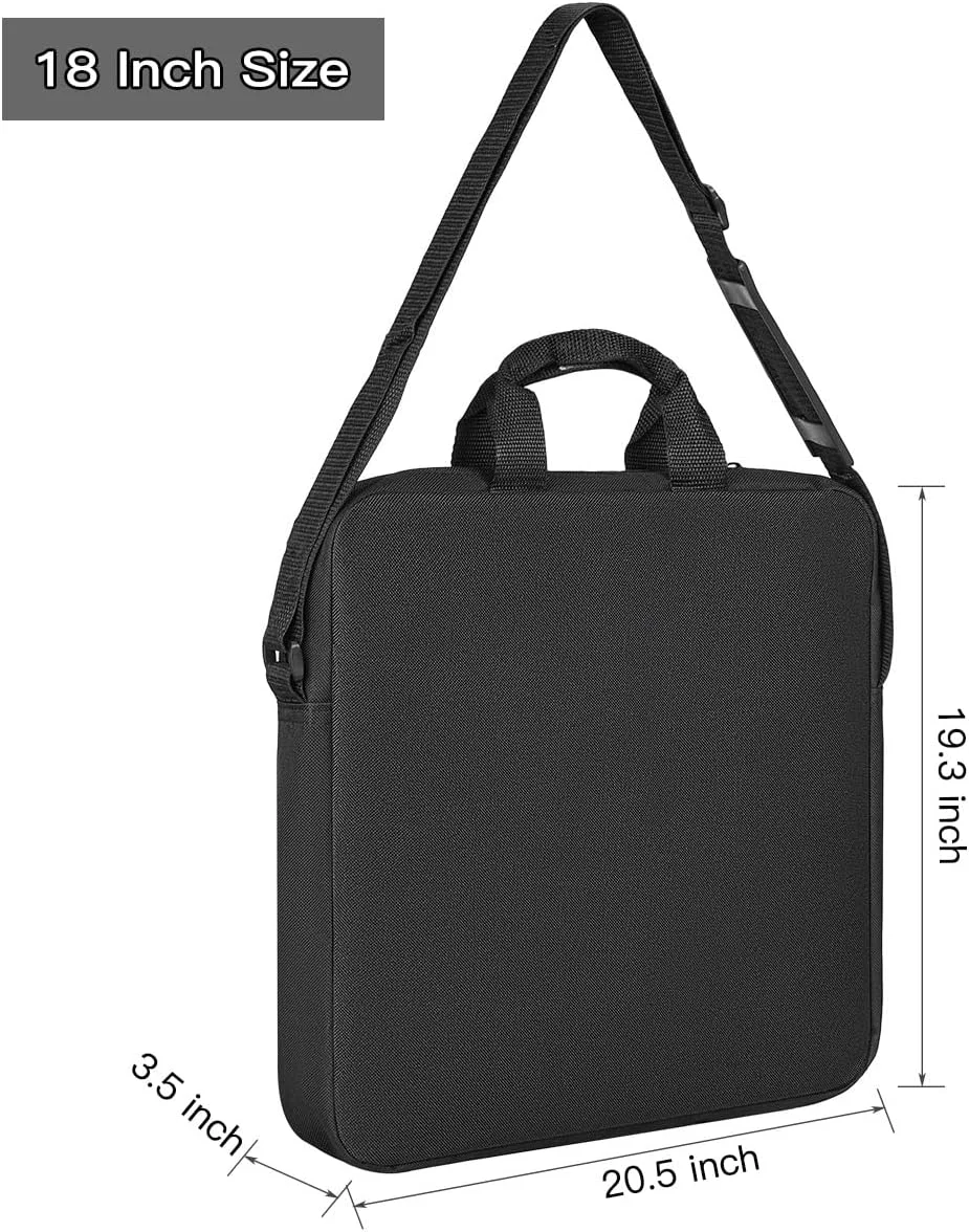 کیف حمل نور حلقه ای CASEDAO برای نور حلقه ای 18 اینچی، کیف محافظ پایه سه پایه / کیف حمل نور حلقه ای LED گرد 18 19 اینچی