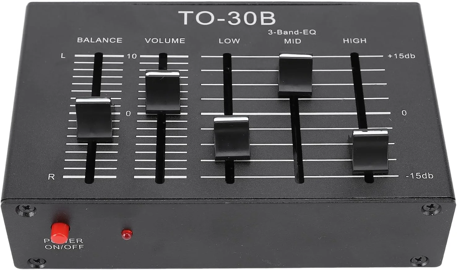 پیش تقویت کننده استریو EQ سه باندی Keenso با کانال بالانس صدای زیر، میانه و بم برای تنظیم حرفه ای صدا و کنترل حجم پیش تقویت کننده استریو EQ سه باندی Keenso با کانال بالانس صدای زیر، میانه و بم برای تنظیم حرفه ای صدا و کنترل حجم