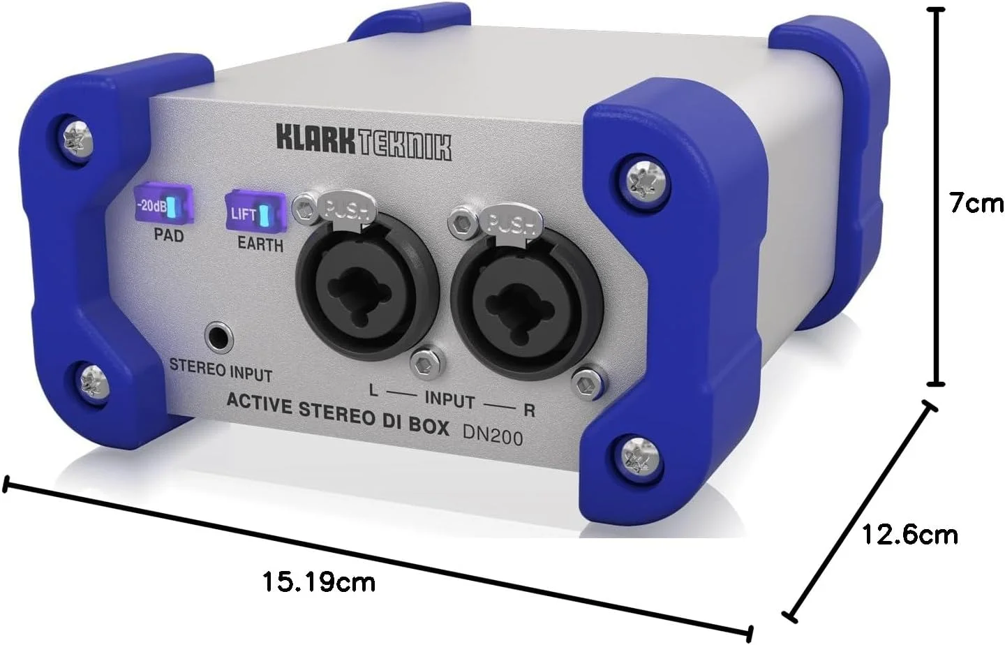 جعبه DI اکتیو 2 کاناله کلارک تکنیک Dn200 با طراحی هد-روم بالا و فانتوم پاور 48+ ولت برای محدوده دینامیکی گسترده جعبه DI اکتیو 2 کاناله کلارک تکنیک Dn200 با طراحی هد-روم بالا و فانتوم پاور 48+ ولت برای محدوده دینامیکی گسترده