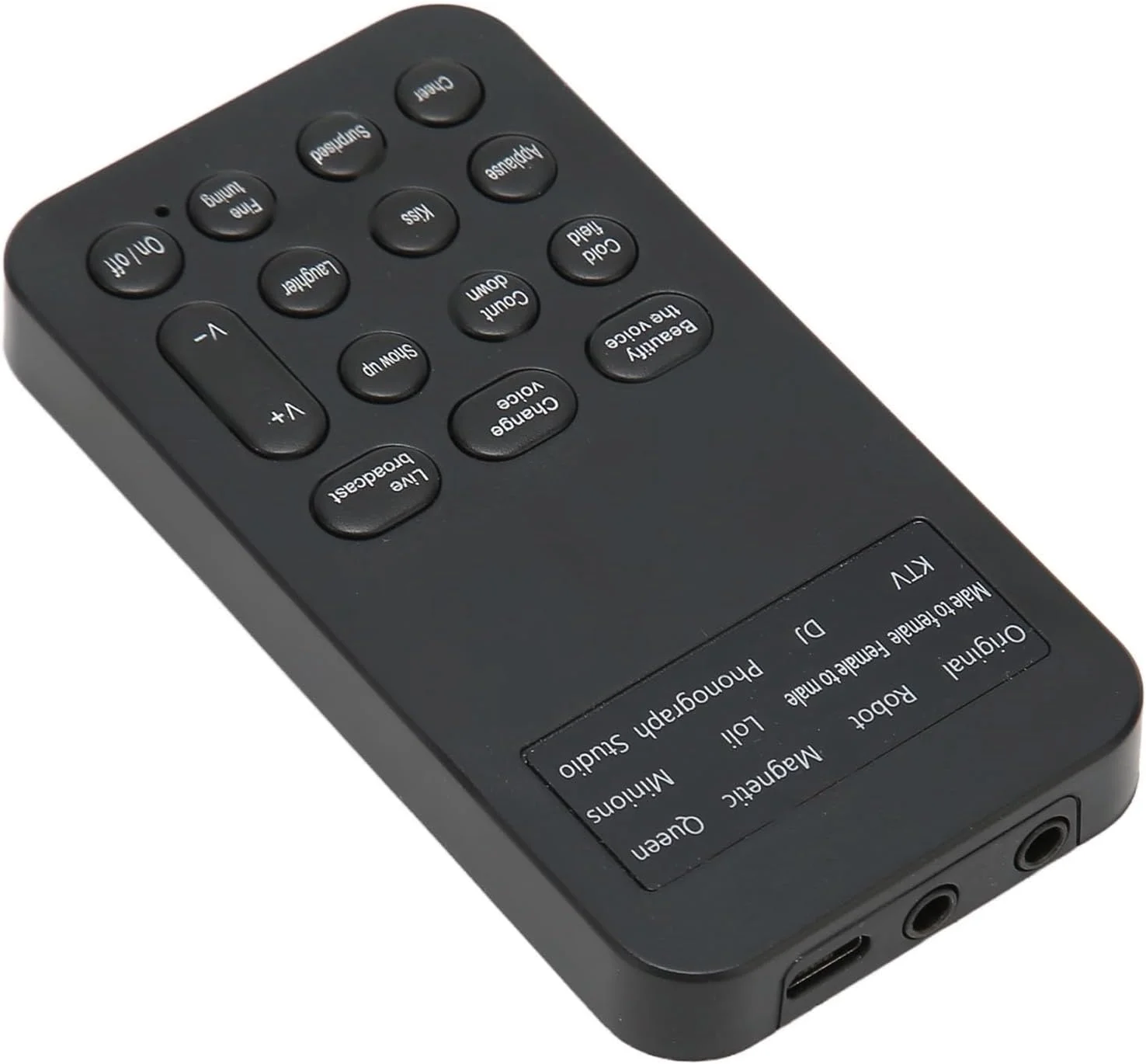 تغییر دهنده صدا دستی کوچک با افکت های صوتی برای تماس تلفنی و بازی، تغییر دهنده صدای قابل حمل برای استودیو ضبط KTV DJ، مشکی ABS تغییر دهنده صدا دستی کوچک با افکت های صوتی برای تماس تلفنی و بازی، تغییر دهنده صدای قابل حمل برای استودیو ضبط KTV DJ، مشکی ABS