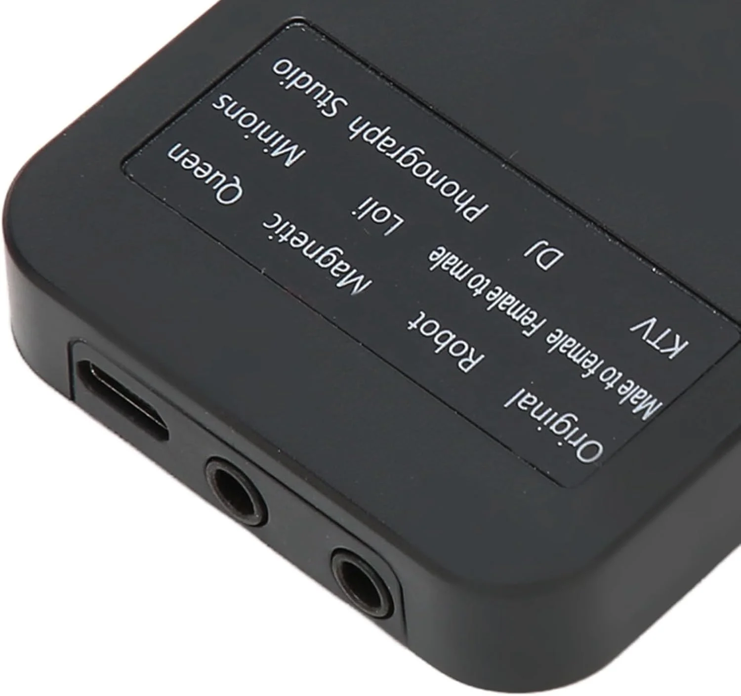 تغییر دهنده صدا دستی کوچک با افکت های صوتی برای تماس تلفنی و بازی، تغییر دهنده صدای قابل حمل برای استودیو ضبط KTV DJ، مشکی ABS تغییر دهنده صدا دستی کوچک با افکت های صوتی برای تماس تلفنی و بازی، تغییر دهنده صدای قابل حمل برای استودیو ضبط KTV DJ، مشکی ABS