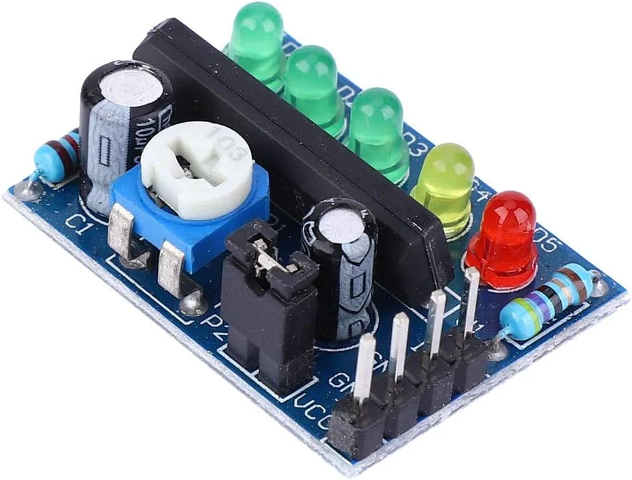 ماژول نشانگر سطح صوتی LED مدل KA2284 با قابلیت تنظیم و عملکرد عالی برای سیستم های صوتی