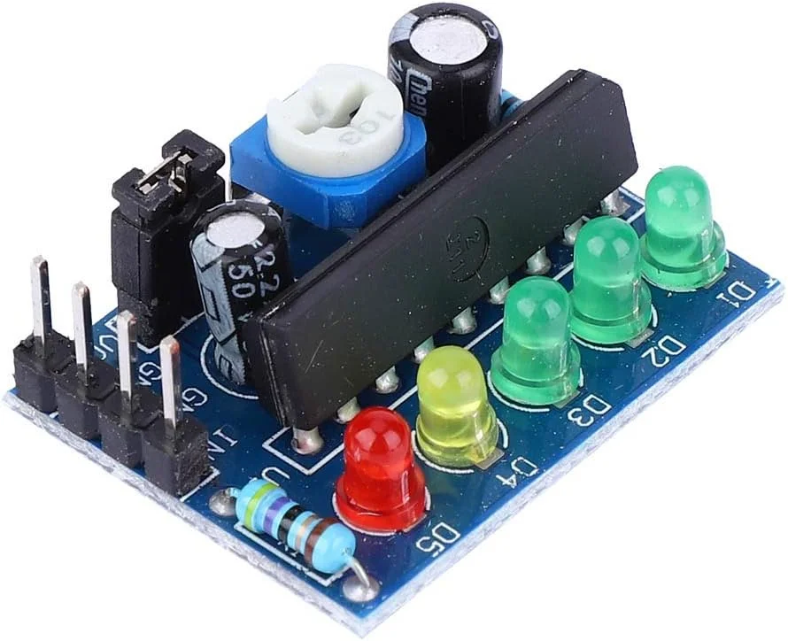 ماژول نشانگر سطح صوتی LED مدل KA2284 با قابلیت تنظیم و عملکرد عالی برای سیستم های صوتی