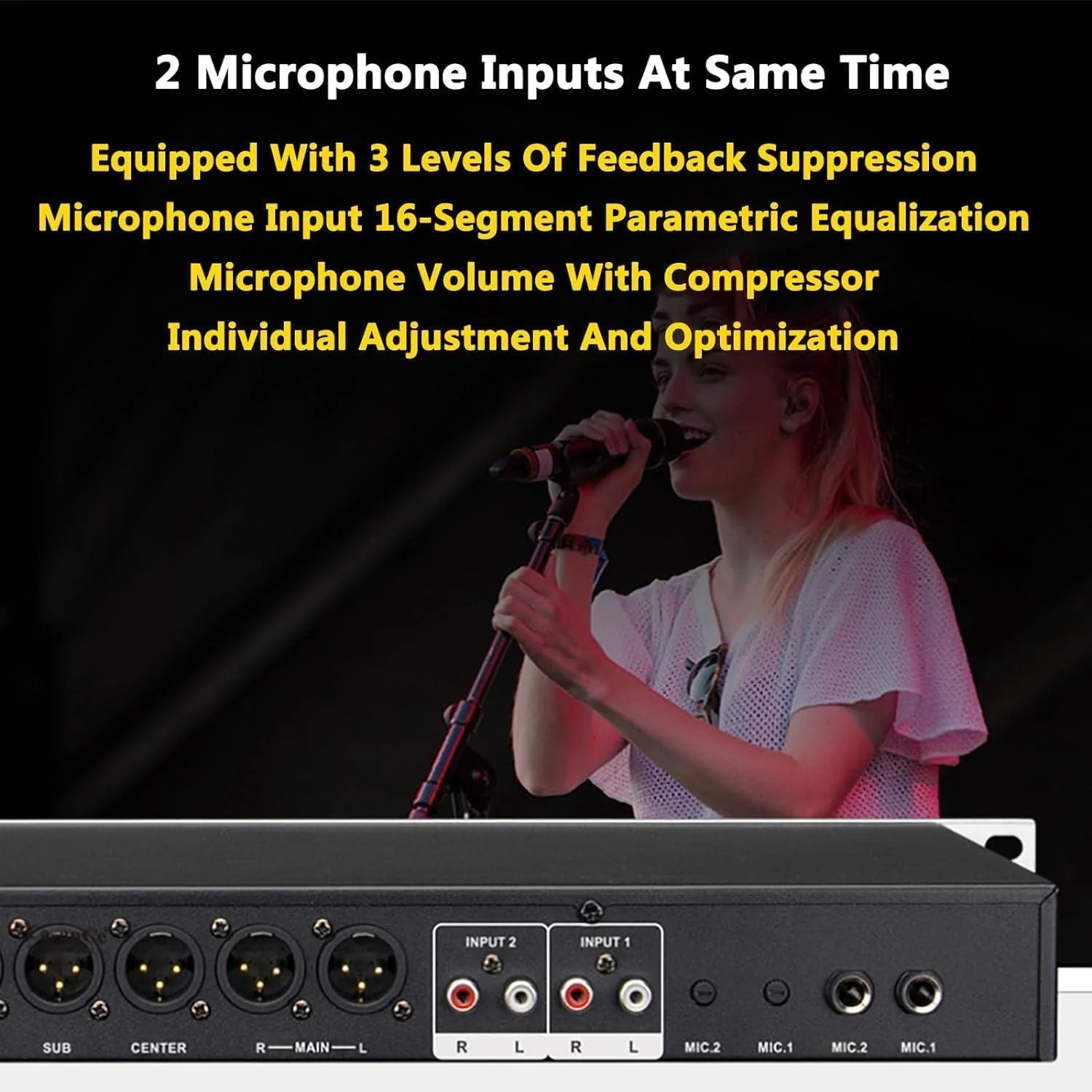 اکولایزرهای صوتی حرفه ای، اکولایزر گرافیکی استریو 16 باندی، 15 افکت سفارشی، رفع اشکال PC، سرکوب کننده فیدبک دیجیتال 3 مرحله ای، تغییر گام سه بعدی 7 قسمتی، برای استودیوی ضبط اکولایزرهای صوتی حرفه ای، اکولایزر گرافیکی استریو 16 باندی، 15 افکت سفارشی، رفع اشکال PC، سرکوب کننده فیدبک دیجیتال 3 مرحله ای، تغییر گام سه بعدی 7 قسمتی، برای استودیوی ضبط