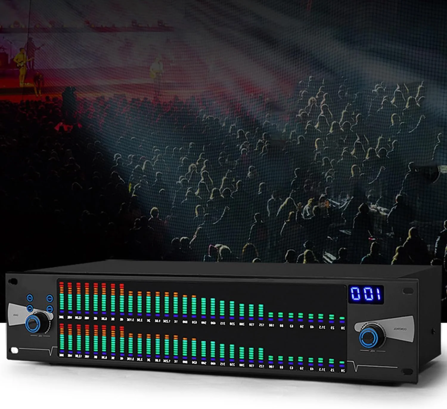 اکولایزر حرفه ای استیج آنالوگ 31 باند استریو EQ پردازشگر سیگنال صوتی تراشه پردازش DSP کاهش نویز هوشمند نمایشگر LCD HD دوگانه اکولایزر حرفه ای استیج آنالوگ 31 باند استریو EQ پردازشگر سیگنال صوتی تراشه پردازش DSP کاهش نویز هوشمند نمایشگر LCD HD دوگانه