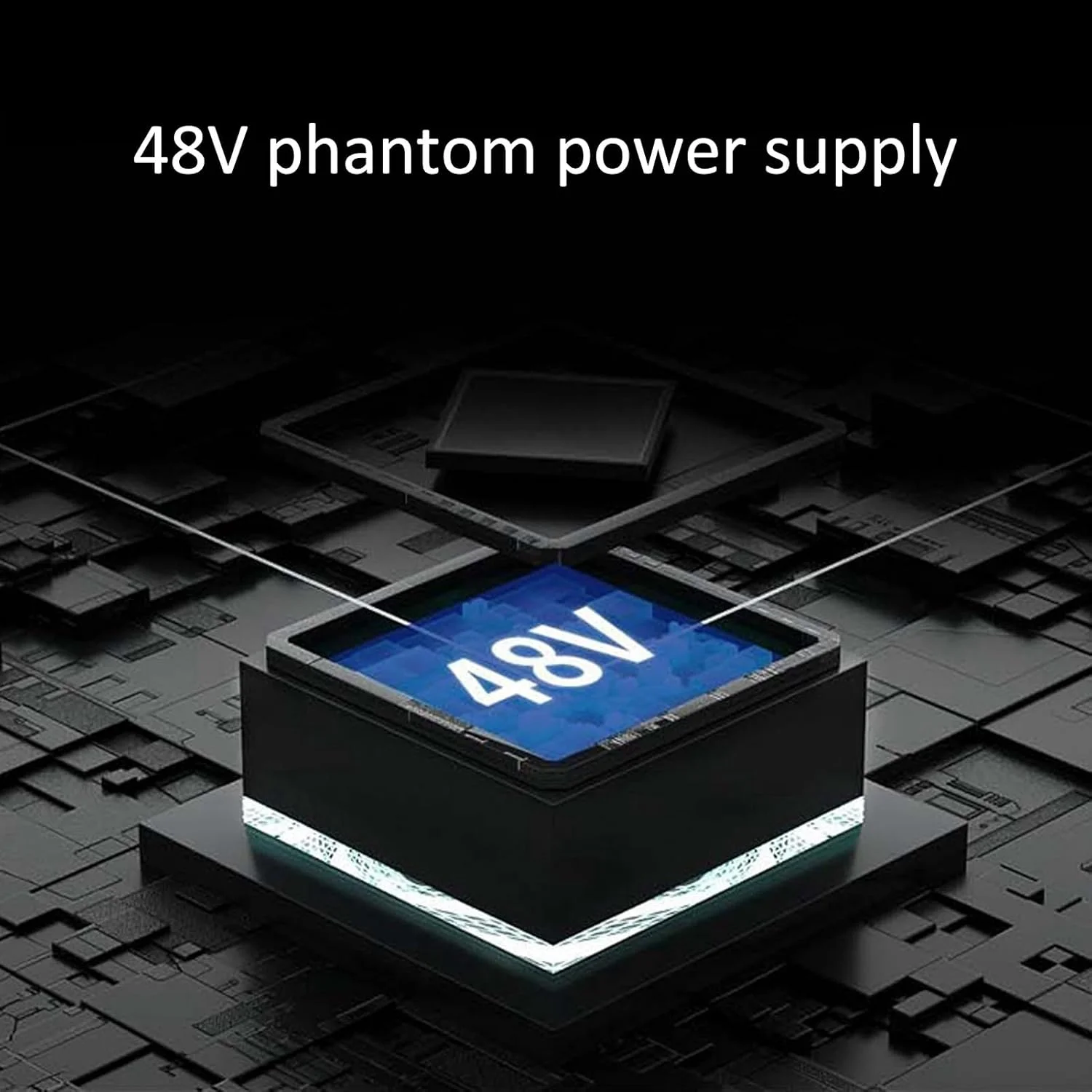 میکسر صدای کوچک JEOZBM، سیستم کنسول برد صدا میکسر استریو 2 کاناله، میکسر دی جی با USB 48 ولت برای ضبط، کارائوکه و استریم