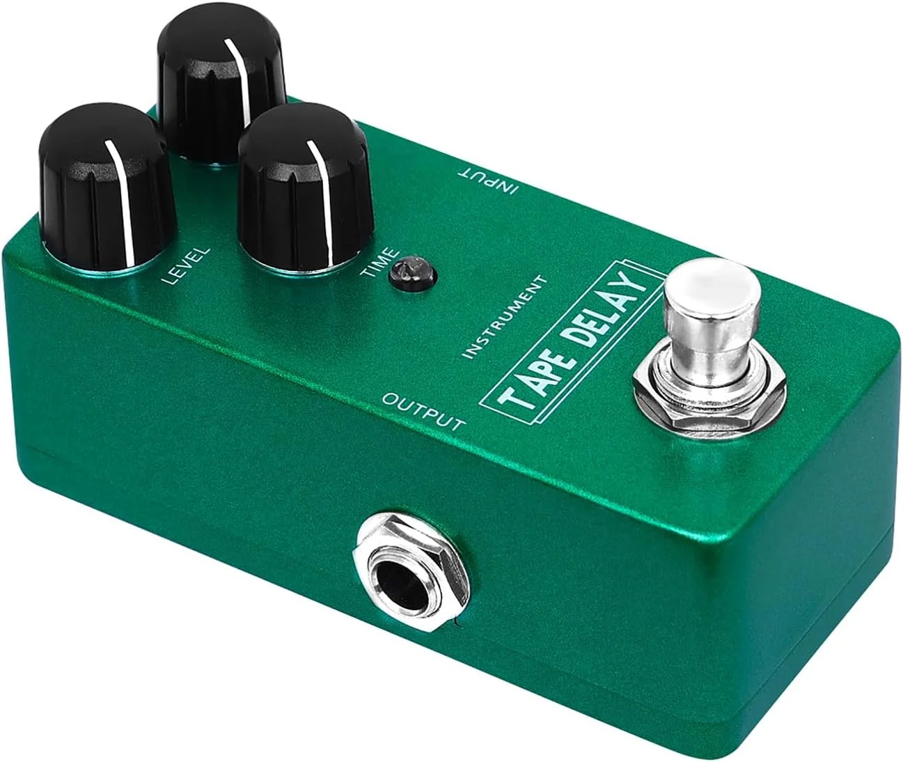پدال افکت گیتار Jiawu Analog Tape Dely Dely با دیلی دیجیتال برای ایجاد صداهای فراگیر، بدنه تمام فلزی بادوام، رنگ سبز، گزینه های استفاده متنوع برای گیتاریست ها