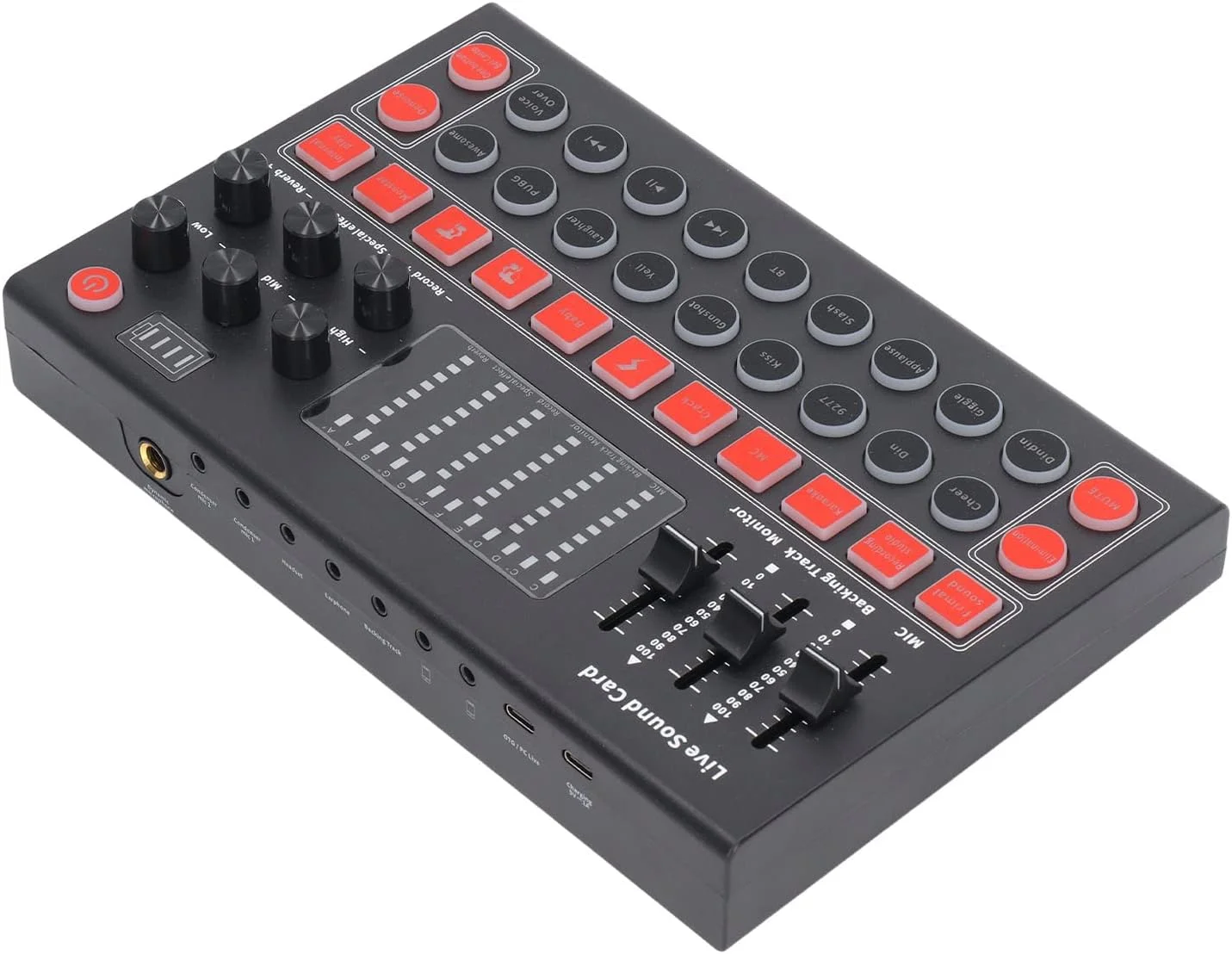 کارت صدای تغییر صدا، برد رابط صوتی، کارت صدای زنده، تجهیزات ضبط استودیویی، برد تغییر صدا، نمایشگر LED، کاهش نویز