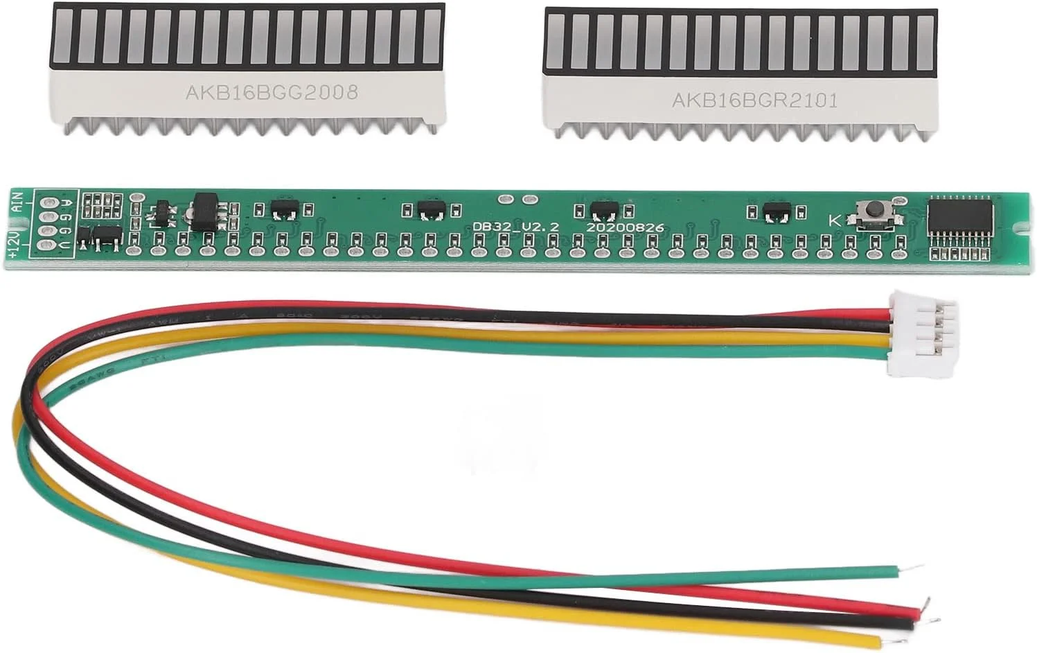 ماژول نشانگر سطح صدا LED طیف صوتی رنگی یکپارچه 16 قسمتی برای نورپردازی صحنه مهمانی دی جی تجهیزات سیستم صوتی DIY