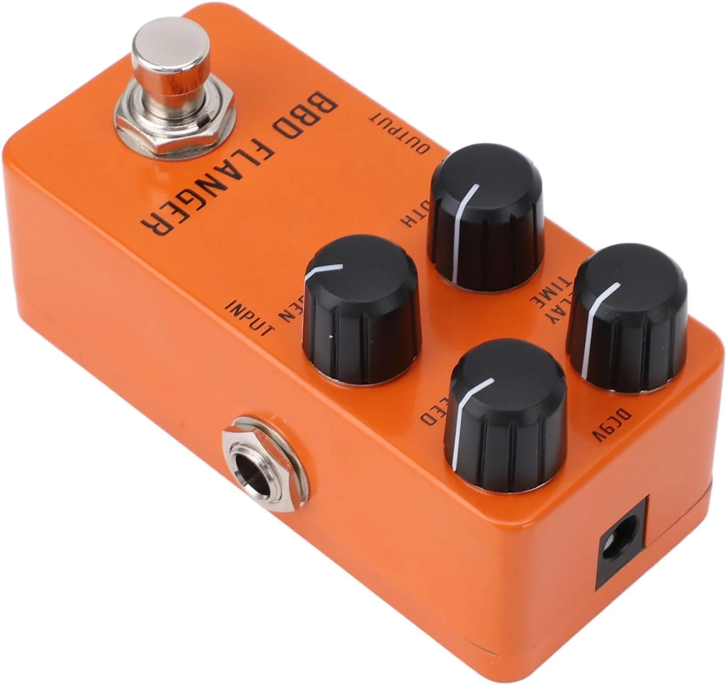 پدال فلنجر آنالوگ Haofy، مینی، قابل حمل، آرام و محکم برای گیتار الکتریک و باس، بای‌پس واقعی DC9V، ایده‌آل برای گیتاریست‌ها و نوازندگان باس، جنس آلیاژ آلومینیوم