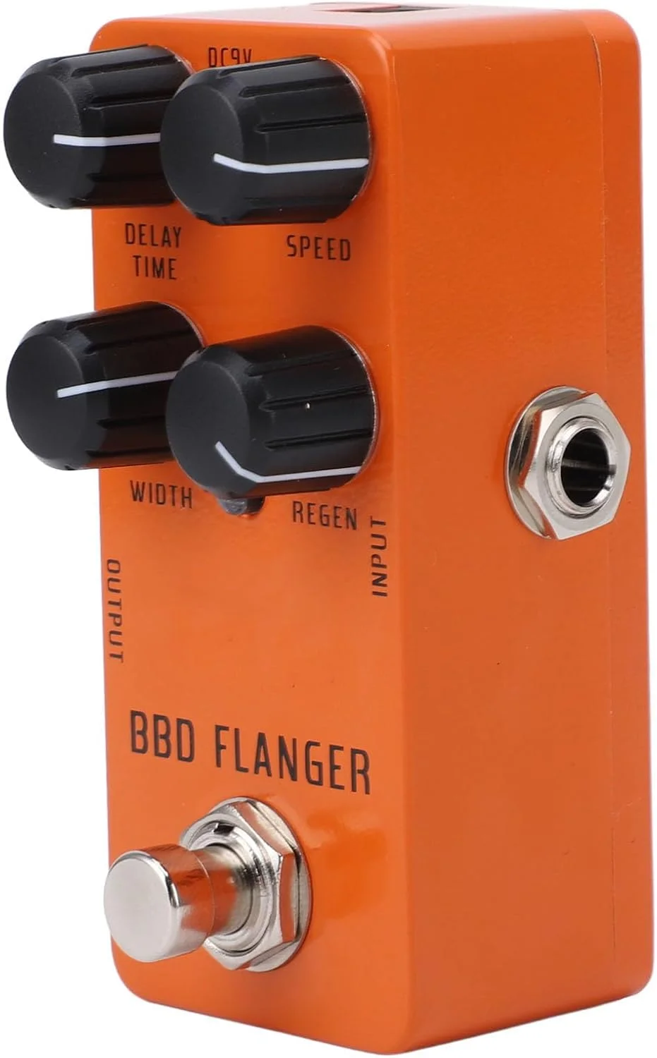 پدال فلنجر آنالوگ Haofy، مینی، قابل حمل، آرام و محکم برای گیتار الکتریک و باس، بای‌پس واقعی DC9V، ایده‌آل برای گیتاریست‌ها و نوازندگان باس، جنس آلیاژ آلومینیوم