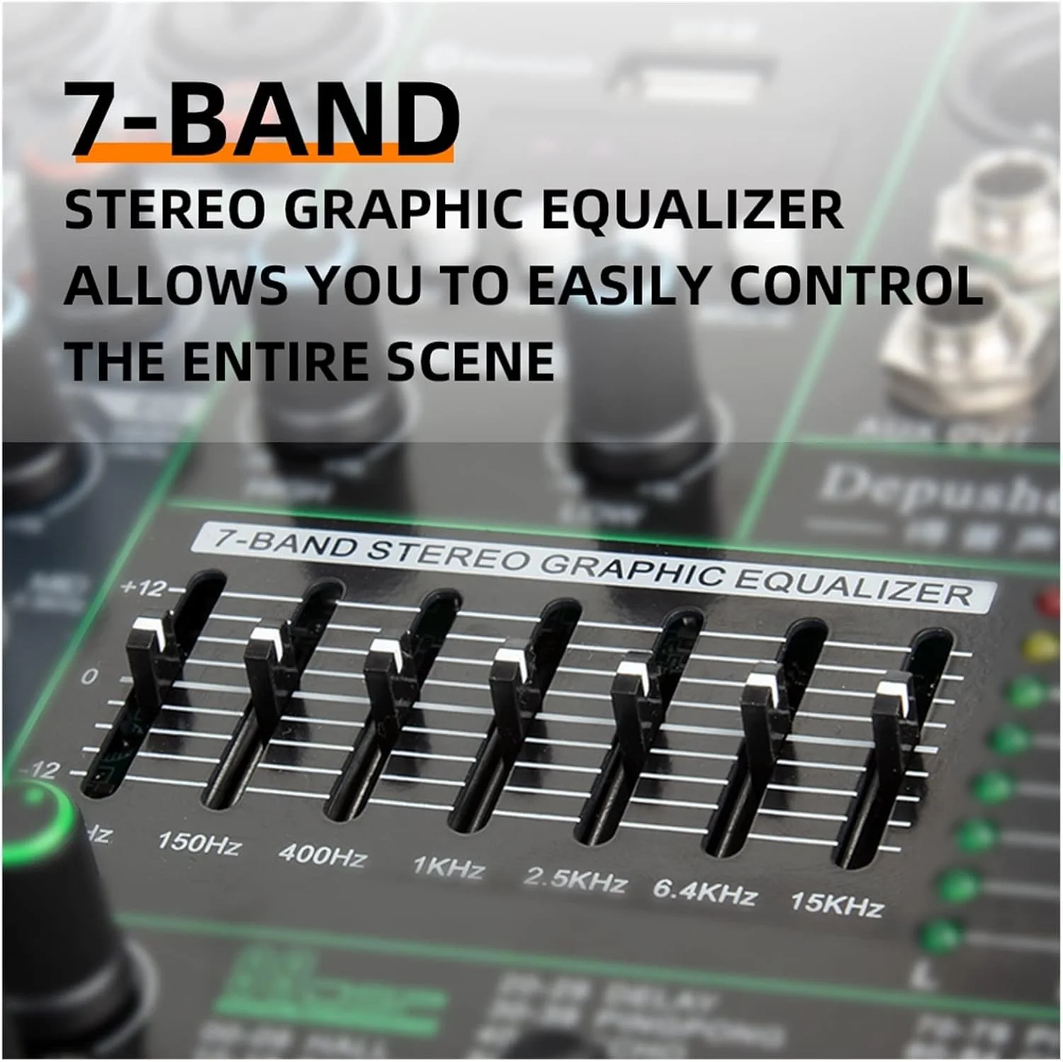 میکسر صوتی استریو، میکسر حرفه ای DJ، سیستم میز صدا، رابط 16 کانال دیجیتال با 99 افکت ریورب، مناسب برای تولید زنده