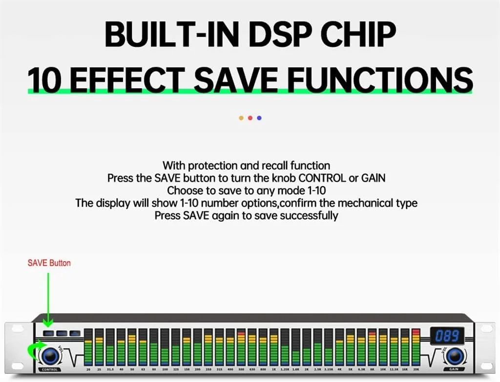 اکولایزر گرافیکی 31 باندی صوتی دیجیتال، سیستم صوتی حرفه ای