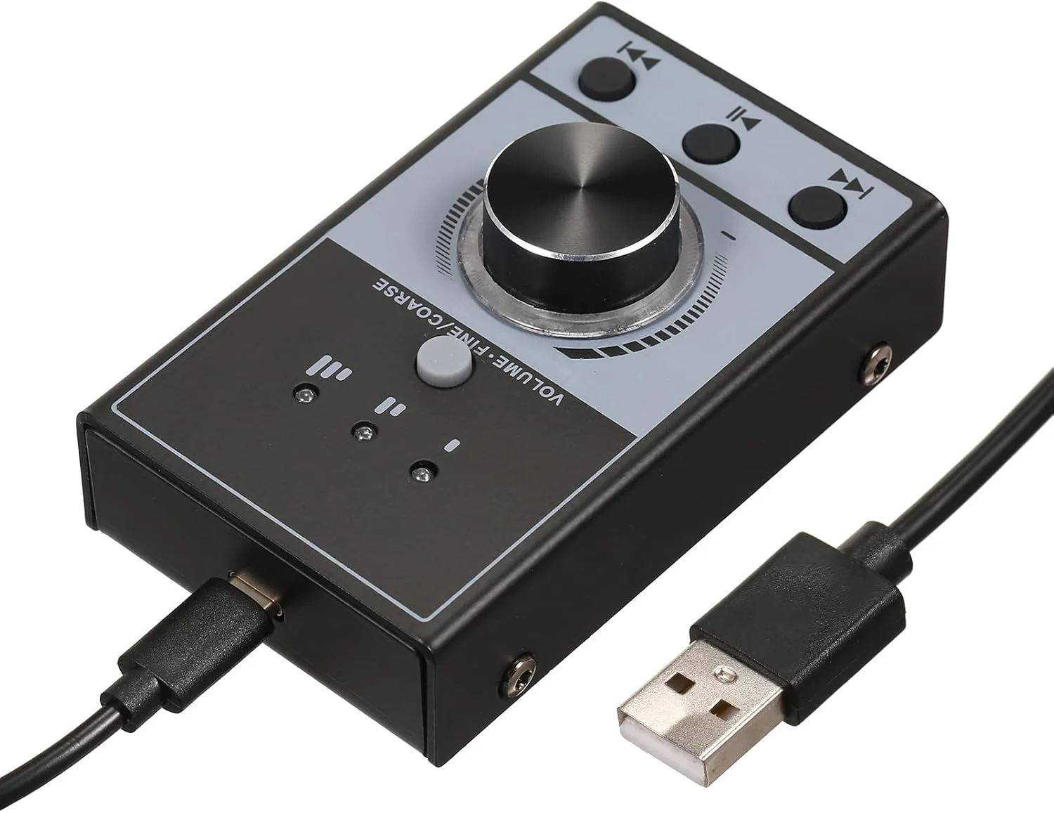 کنترلر USB تنظیم صدا Fafeicy، طراحی ضد لغزش، مناسب برای قطع صدای یک کلیکی، سبک موسیقی الکترونیک