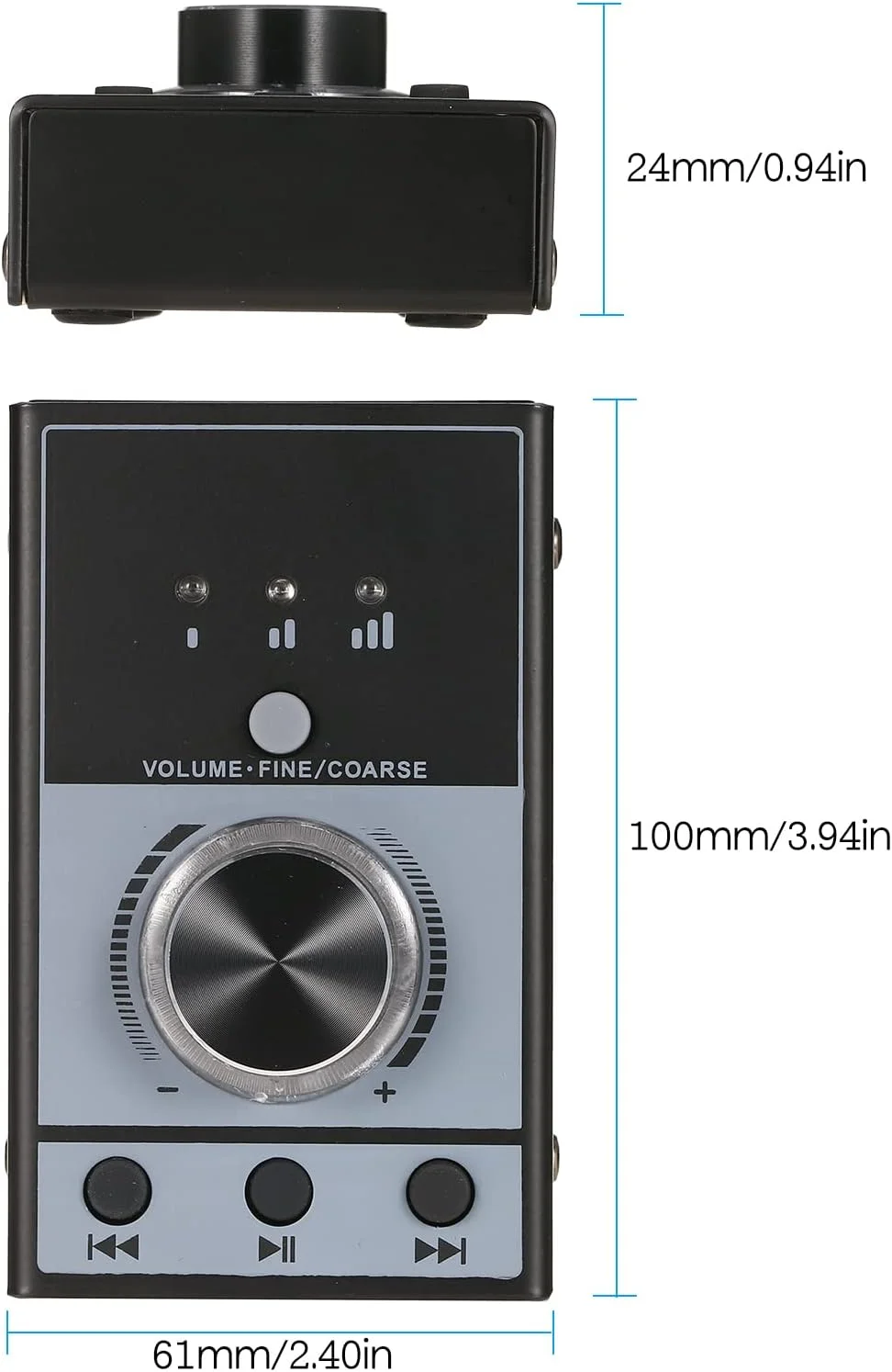 کنترلر USB تنظیم صدا Fafeicy، طراحی ضد لغزش، مناسب برای قطع صدای یک کلیکی، سبک موسیقی الکترونیک