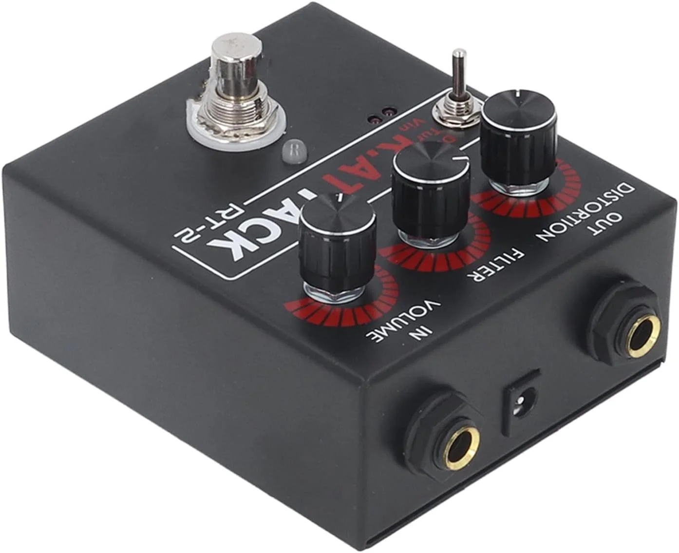 پدال افکت گیتار Fafeicy، دیستورشن مینی آلیاژ آلومینیوم برای گیتار الکتریک با 3 حالت DIRTY VINTAGE برای نوازندگان