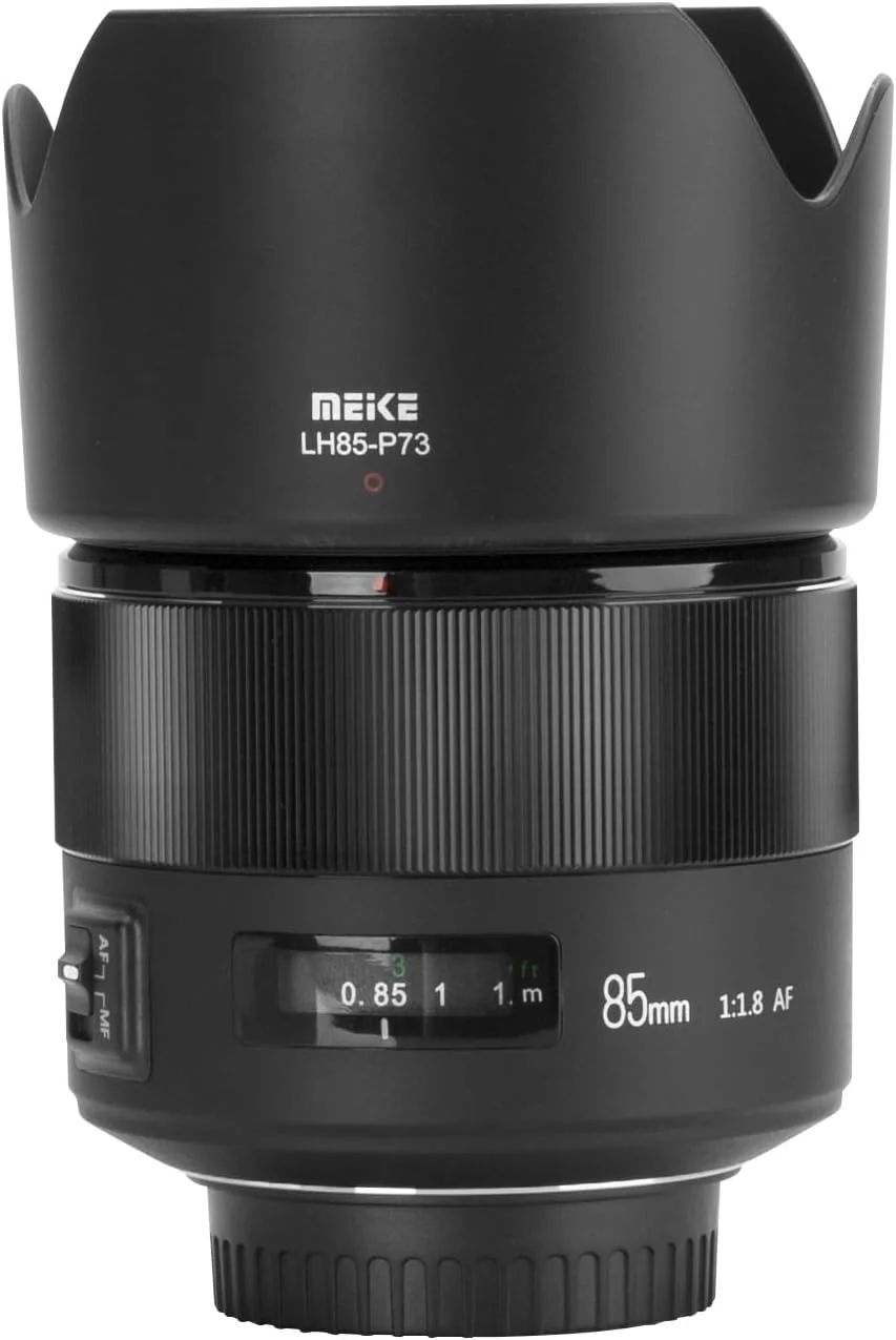 لنز 85mm F1.8 با فوکوس خودکار و دیافراگم بزرگ، سازگار با دوربین های DSLR نیکون با مانت F مدل های D850 D750 D780 D610 D3200 D3300 D3400 D3500 D5500 D5600 D5300 D5100 D7200 و سایر دوربین های با مانت F