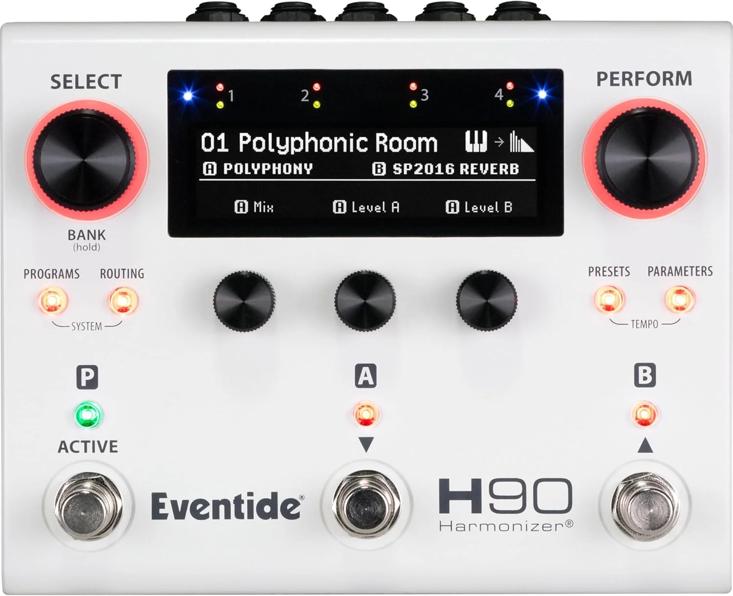 پدال مولتی افکت هارمونایزر Eventide H90 با 64 الگوریتم، MIDI ورودی/خروجی/Thru، قابلیت USB، ویرایشگر نرم افزار، Tap Tempo، 2 ورودی Expression، بلوتوث و تیونر