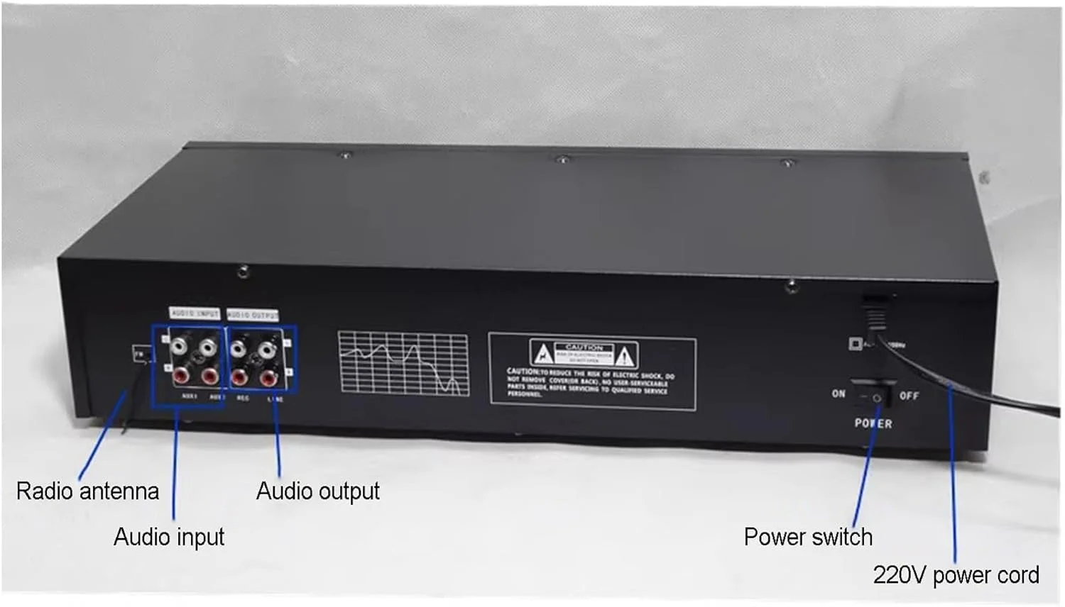 اکولایزر استریو دوگانه 20 باندی، کنترلر افکت های صوتی دیجیتال با بلوتوث 5.0 و کنترل از راه دور، اکولایزر تنظیم Hi-Fi خانگی، کاهش نویز، برای استودیوهای ضبط