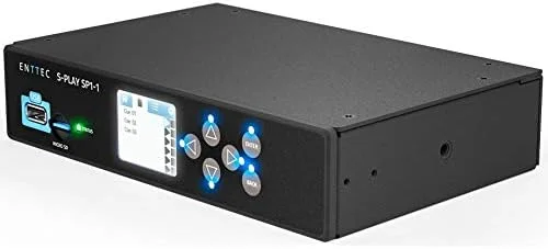 پخش کننده هوشمند Enttec S-Play SP1-1 70092 DMX، ویرایشگر و ضبط کننده نمایش، کنترلر نورپردازی