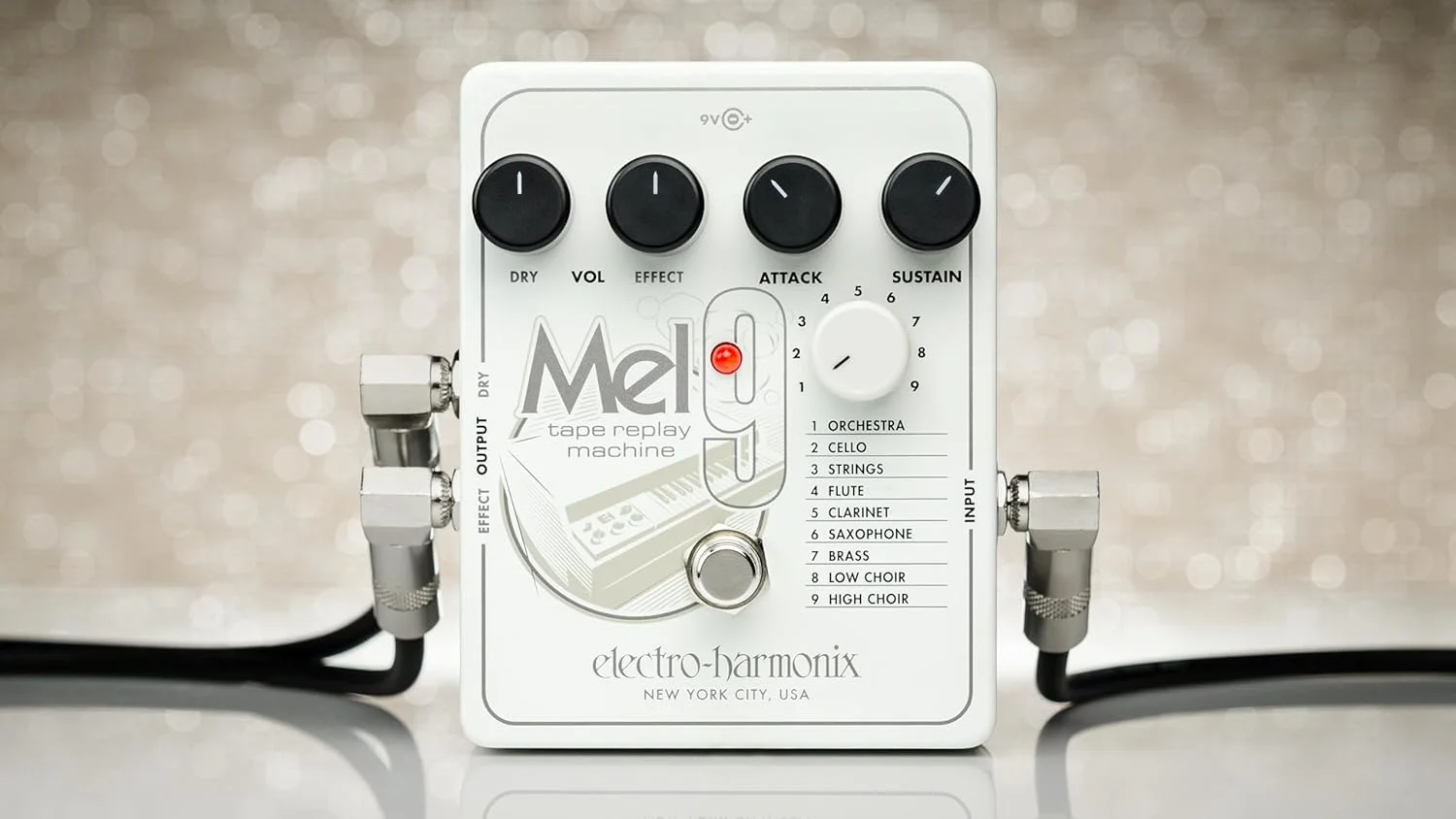 افکت گیتار الکتریک Electro-Harmonix با سینتی سایزر فیلتر MEL9، دستگاه پخش نوار