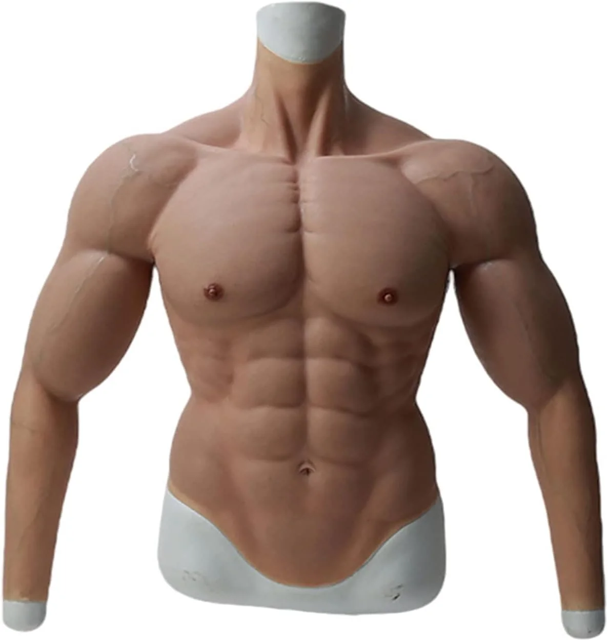 کت و شلوار عضلانی مصنوعی سیلیکونی KTROK، نیم تنه بالاتنه واقعی، کت و شلوار عضلانی سیلیکونی با بازو، برای Cosplay و وسایل هالووین کت و شلوار عضلانی مصنوعی سیلیکونی KTROK، نیم تنه بالاتنه واقعی، کت و شلوار عضلانی سیلیکونی با بازو، برای Cosplay و وسایل هالووین