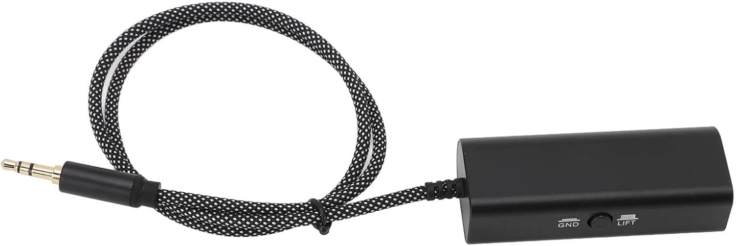 ایزولاتور صدای AUX مدل Dpofirs، فیلتر حذف نویز صدای AUX با پورت 3.5 میلی متری روکش طلا برای آمپلی فایر