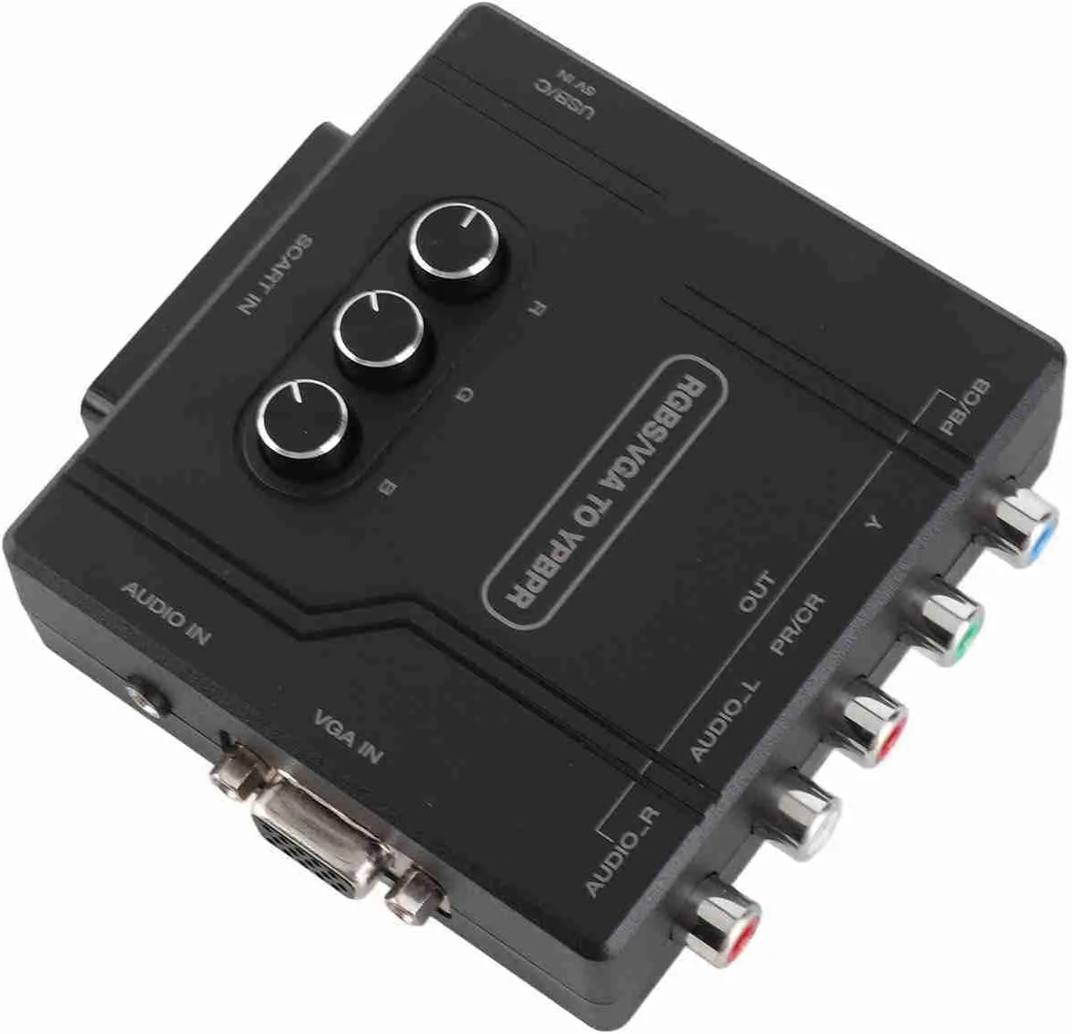 مبدل کامپوننت Jectse YPBPR برای کنسول های بازی، مبدل سیگنال اختلاف رنگ برای SFC N64 MD، RGBS VGA SCART به YPBPR برای گیمرها