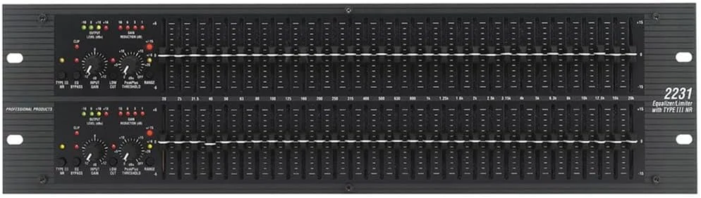اکولایزر گرافیکی دو کاناله 31 باندی مدل 2231 مناسب تجهیزات DJ، اکولایزر صوتی 2231 برای کارائوکه و اجرای صدا