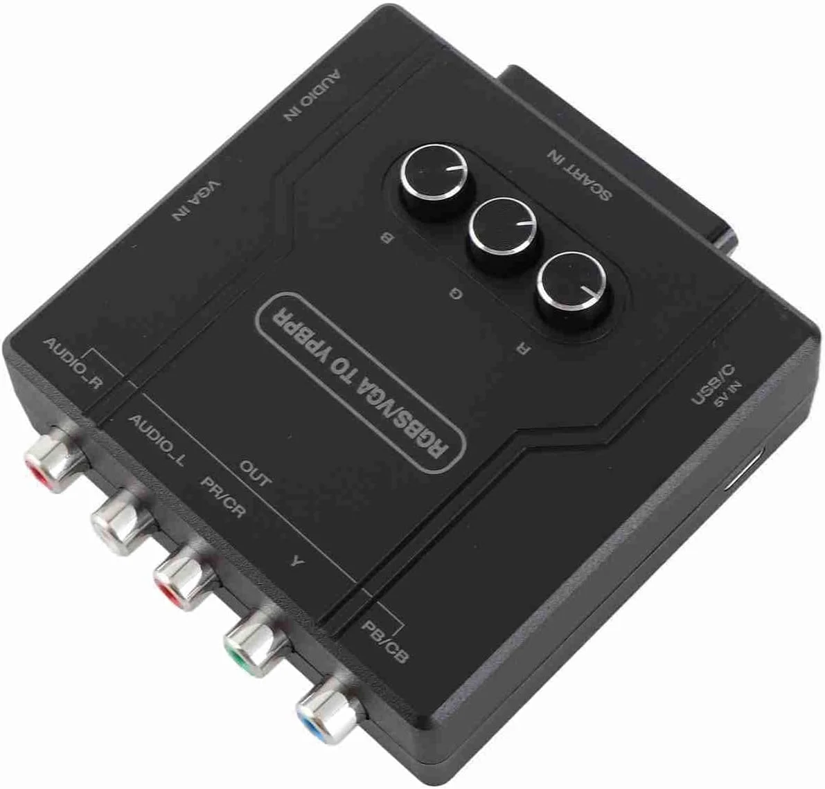 مبدل کامپوننت Jectse YPBPR برای کنسول های بازی، مبدل سیگنال اختلاف رنگ برای SFC N64 MD، RGBS VGA SCART به YPBPR برای گیمرها