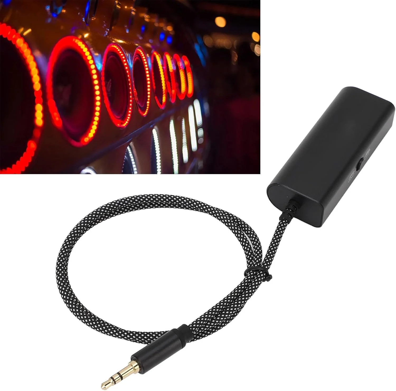 ایزولاتور صدای AUX مدل Dpofirs، فیلتر حذف نویز صدای AUX با پورت 3.5 میلی متری روکش طلا برای آمپلی فایر