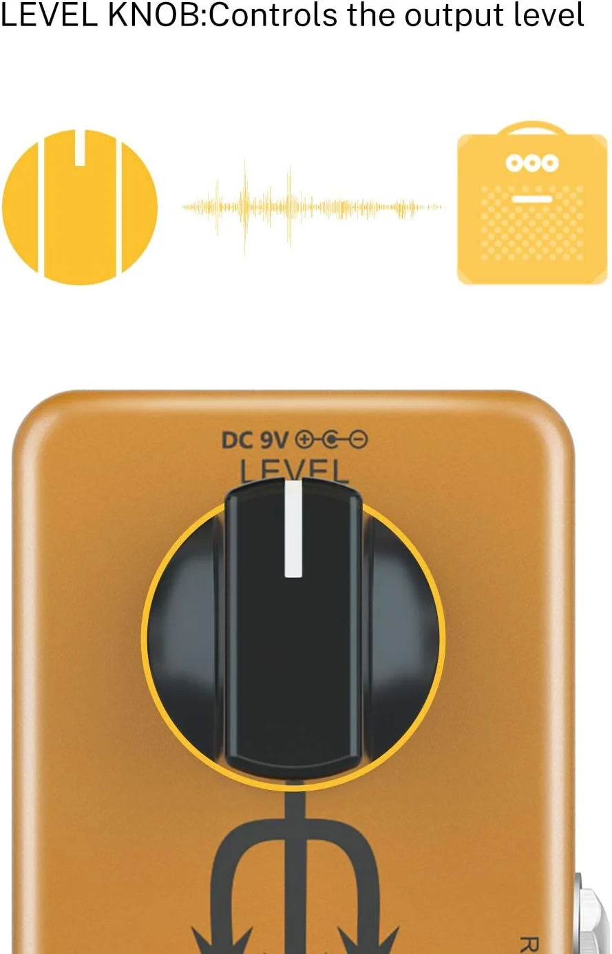 پدال تضعیف کننده آمپلی فایر Donner، مبدل سیگنال کنترلر جعبه آمپلی فایر EMO پدال افکت گیتار با فوت سوییچ بی صدا