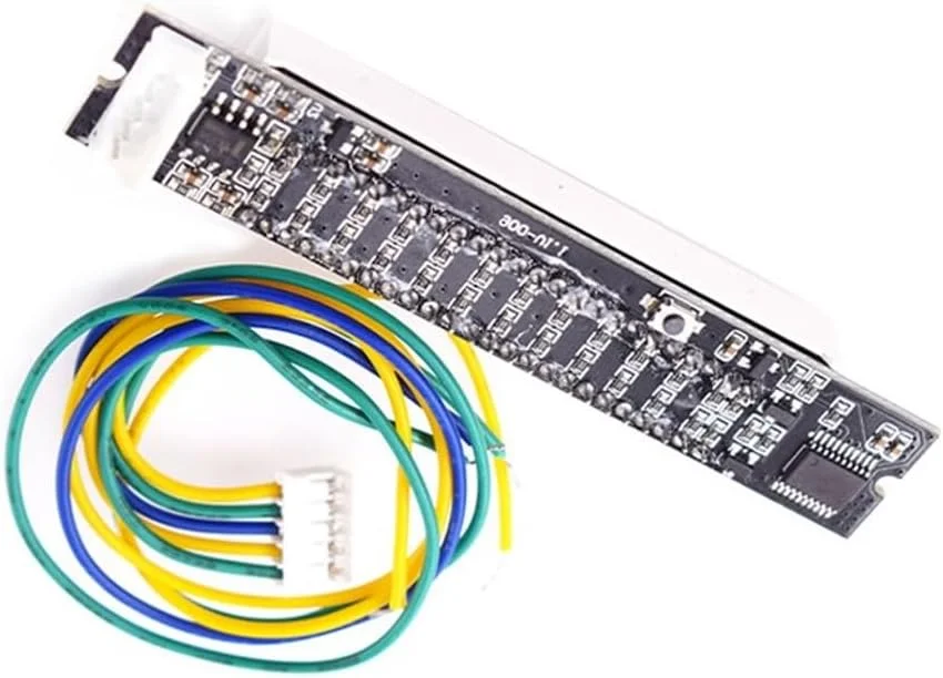 کیت ماژول نشانگرهای LED دوتایی 12 سطح سرعت نور قابل تنظیم متر نشانگرهای طیف صدای استریو