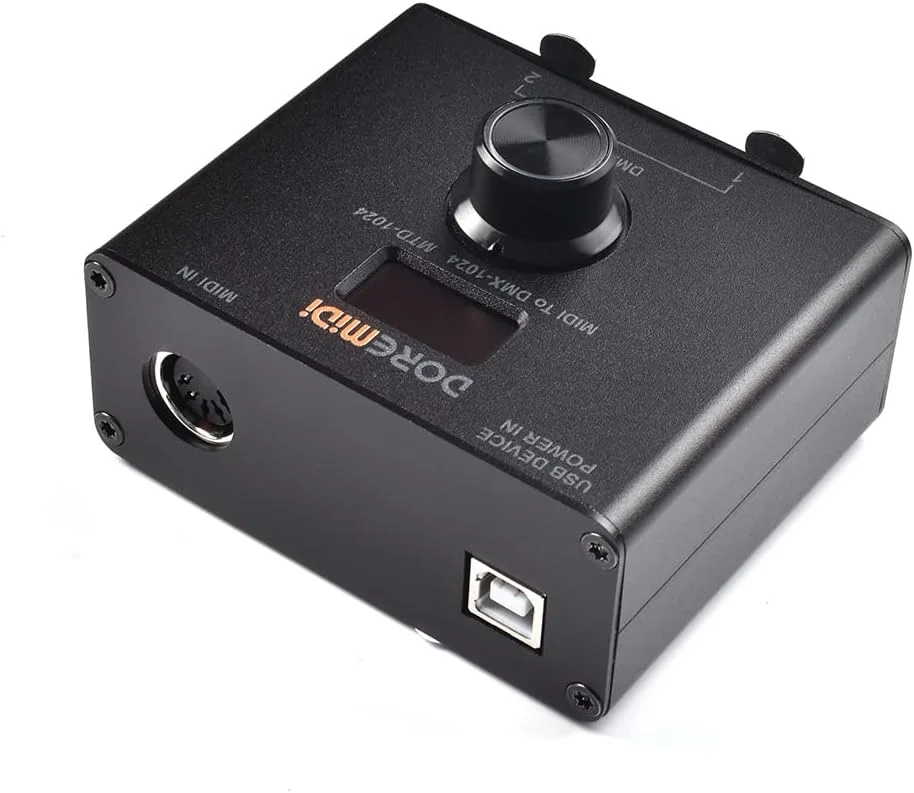 کنترلر MIDI به DMX مدل (MTD-1024) قابلیت تبدیل پیام های MIDI به پیام های DMX را دارد